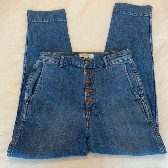 Madewell Tapered Jeans in Eastgate Wash - Button Front Edition - Picture 5 of 14